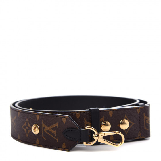 Monogram Adjustable Bandouliere Shoulder Strap Black | Fashionphile