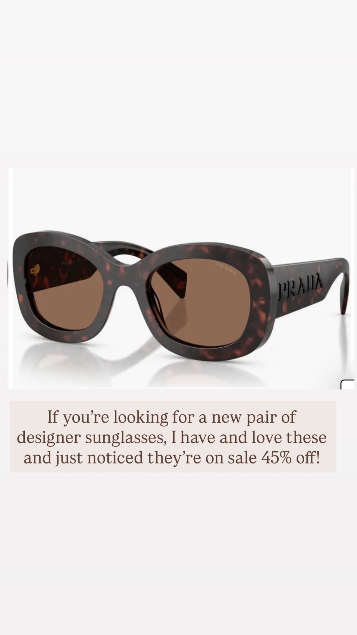 If you’re looking for a new pair of designer sunglasses, I have and love these Prada sunglasses and just noticed they’re on sale 45% off! Great gift for Valentine’s Day! 

#LTKSaleAlert #LTKOver40 #LTKValentine