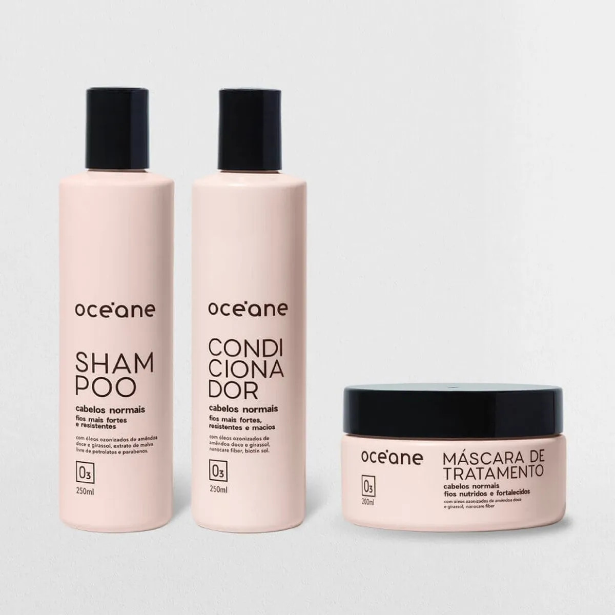 Kit Completo Para Cabelos Normais (shampoo + Condicionador + Máscara) | Oceane (BR)