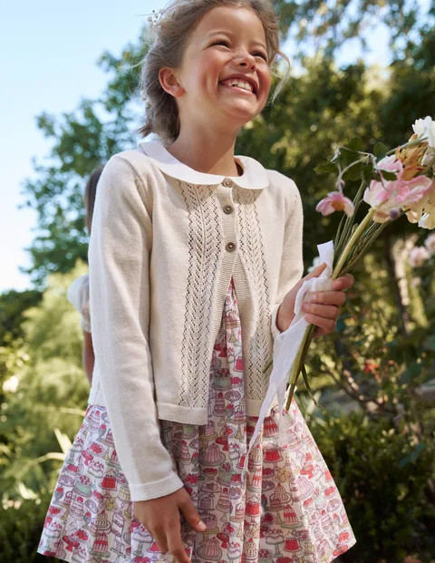 Pointelle Cotton Cardigan | Boden (UK & IE)