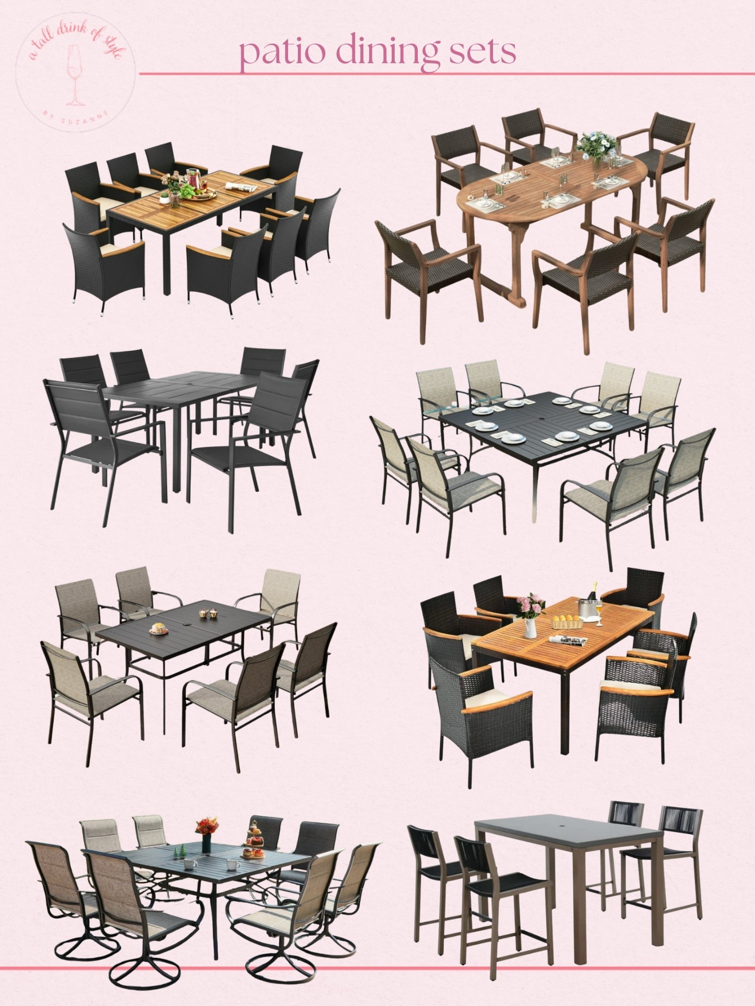 PATIO DINING SETS

Hi friend! 👋 Thanks for your support! I’m so glad you’re here!
If you're tall, over 40, or just tired of fashion that doesn’t fit your life, you’re in the right place. I share classic, elevated outfit formulas that actually work on tall women (I’m 6’1” for reference!) and help you feel confident getting dressed again.
I am your resource for timeless, elevated fashion for women over 40 (and tall women)
Age: 55
Height: 6’1”
Tops: S/M
Bottoms: 8/10
Dresses: 8/M
Over 50 fashion, tall fashion, workwear, everyday outfits, timeless outfits, Classic Outfits, patio sets, outdoor finds, outdoor hosting, new outdoor furniture, outdoor oasis, 

#LTKHome #LTKSeasonal #LTKSaleAlert