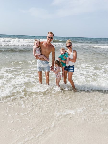 Family pictures at the beach, beach outfits and swimsuits, men’s swim, girl’s swim, boy/girl twin rompers and outfits, women’s summer outfit

#LTKkids #LTKSeasonal #LTKfamily