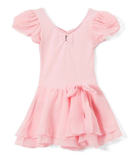 Wenchoice Pink Chiffon Bow-Accent Skirted Ballet Dress - Infant, Toddler & Girls | Zulily