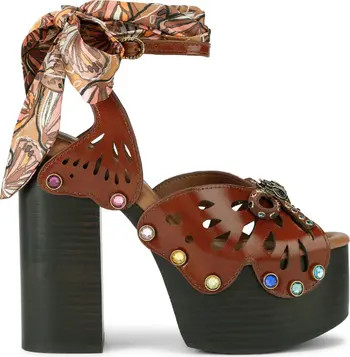 Kurt Geiger London Butterfly Platform Ankle Strap Sandal (Women) | Nordstrom | Nordstrom