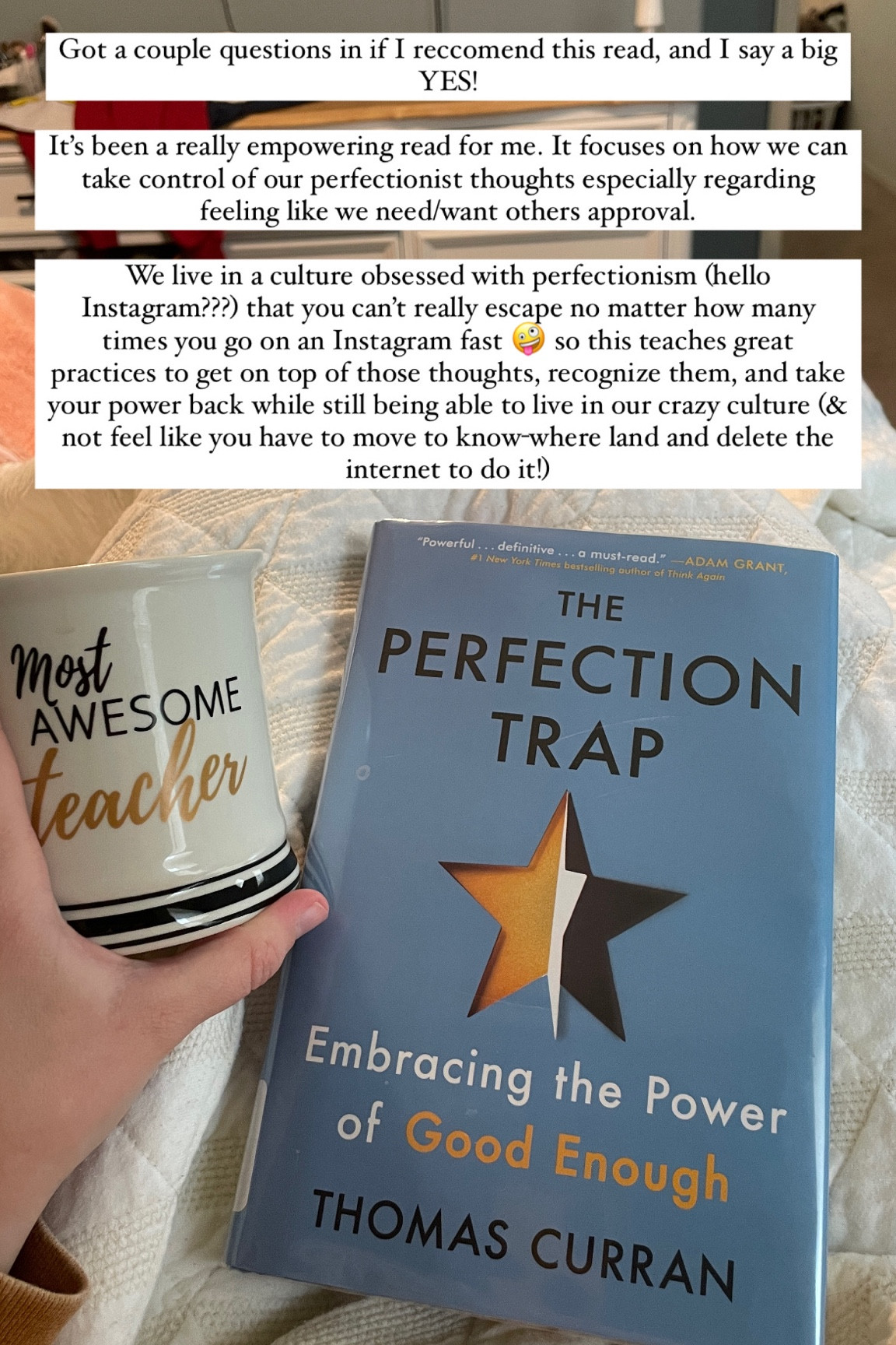 A great read for overcoming perfectionism! A book club or non fiction, self help lovers dream book! 

#LTKMostLoved #LTKGiftGuide #LTKfamily
