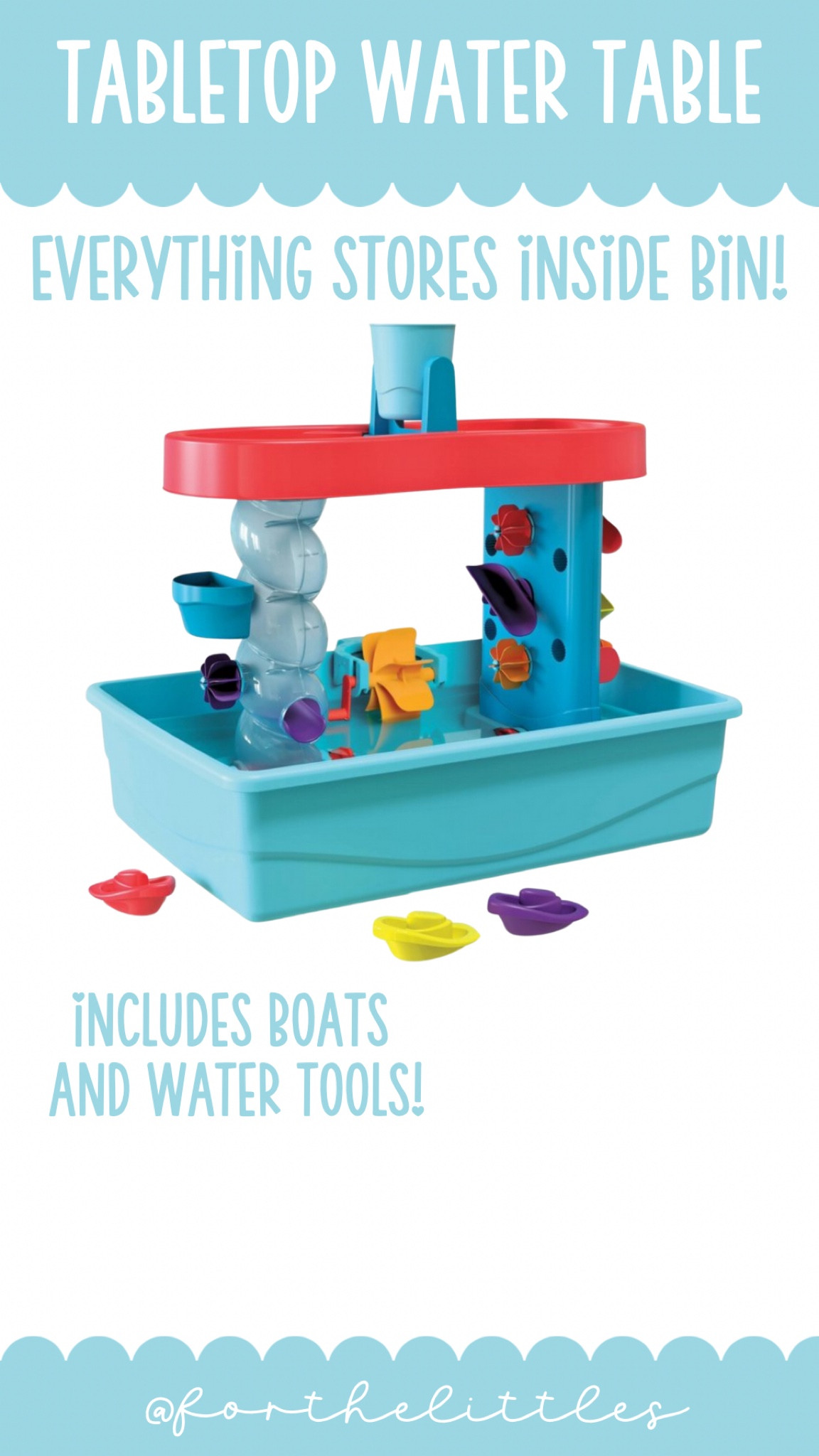 I grabbed this tabletop water table for my kids. Everything stores inside the bin and includes boats and water tools. This will be perfect for this summer !

#LTKkids #LTKSeasonal #LTKfindsunder50