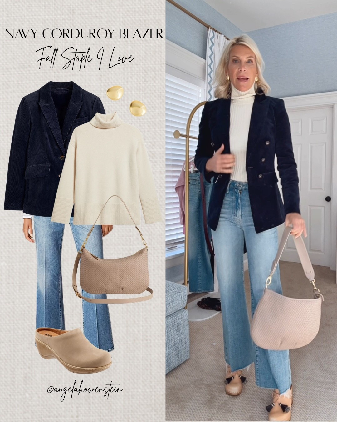 Cozy neutrals with my favorite navy cord blazer — easy, classic, done.

#falloutfit #classiclook #casualchic #denimstyle #corduroyblazer #fallstyle #everydayoutfit #outfitideasover40 #effortlessstyle #ltkfashion

#LTKOver40 #LTKootd #LTKSeasonal