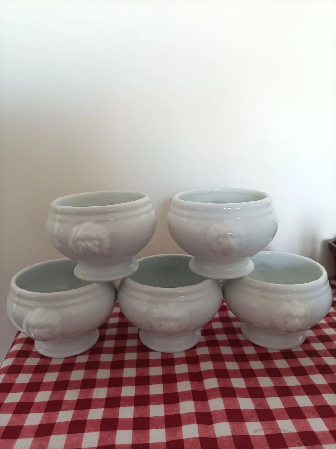 Vintage Bowls White Iron Stone Lion Heads,Large bowls Vintage iron stone porcelain white lion hea... | Etsy (US)