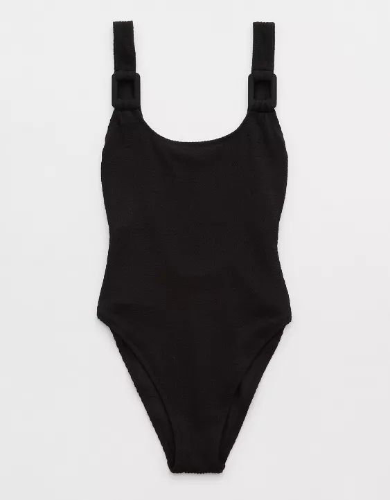 Aerie Crinkle Ring Birthday Scoop One Piece Swimsuit | Aerie