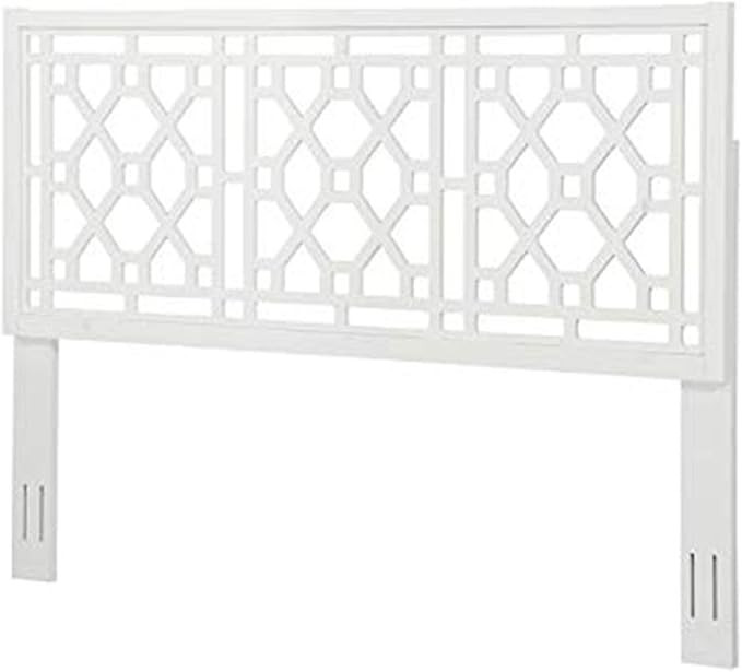 Thomas Chippendale White Adjustable Height Wood Headboard - Queen/Full | Amazon (US)
