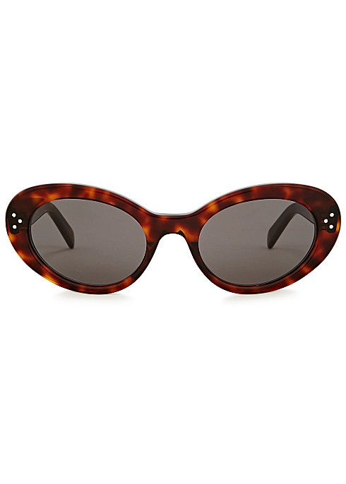 Tortoiseshell oval-frame sunglasses | Harvey Nichols (Global)