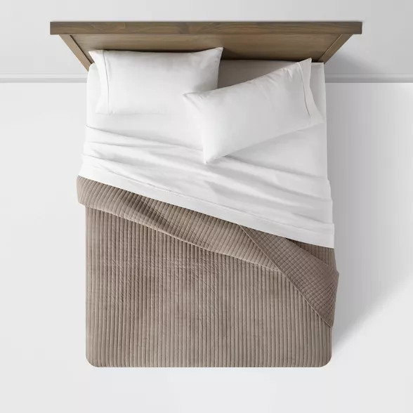 Matte Velvet Solid Quilt - Threshold™ | Target