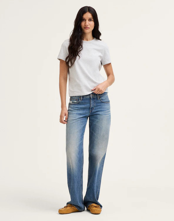 The Perfect Crewneck Tee in Allday Jersey | Madewell