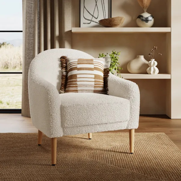 Kaspar Sherpa Tub Chair | Dunelm (migrated)