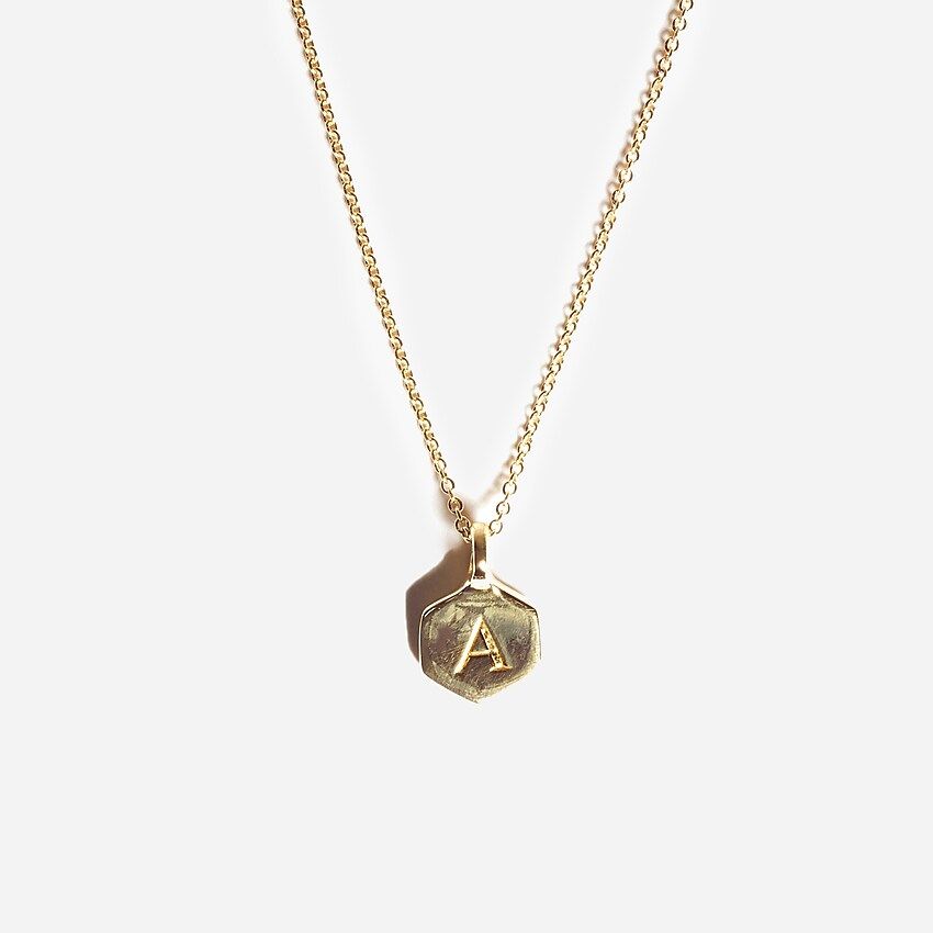 Odette New York® Hex monogram necklace | J.Crew US