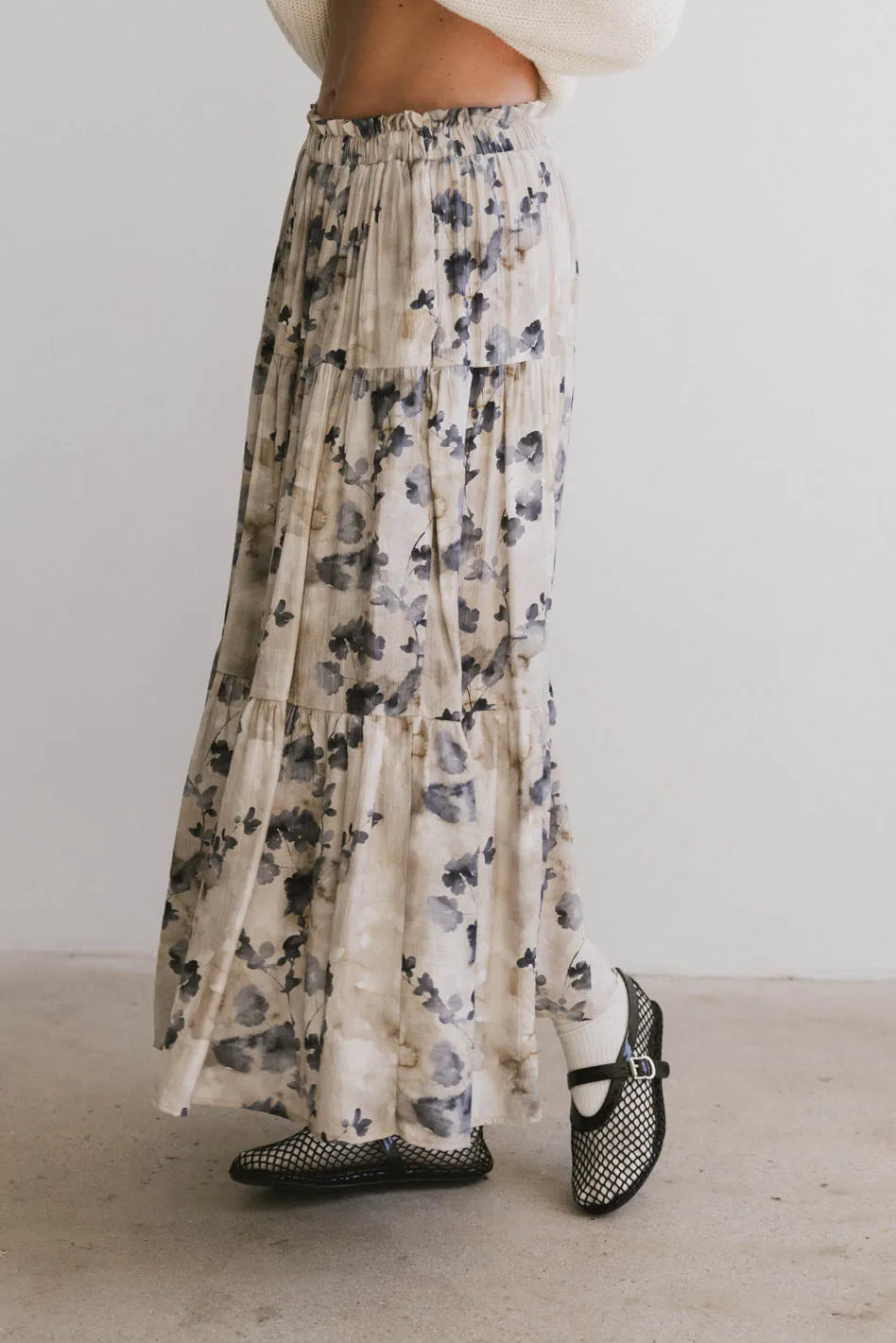 Maxine Floral Skirt in Blue | Böhme US
