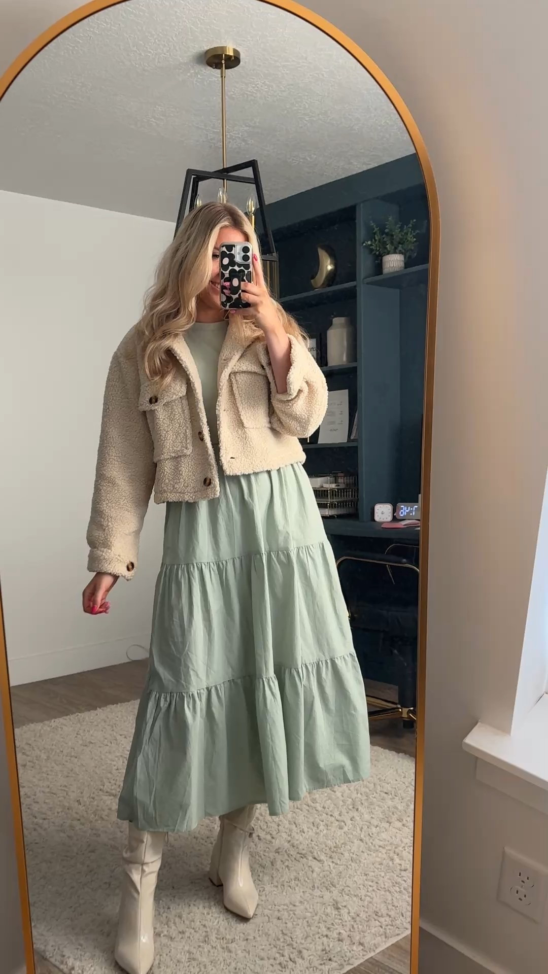 What I wore to church yesterday! 

Sherpa jacket: wearing M
Green dress: wearing M
Boots: size up one

| spring outfit | march outfit | church outfit | teacher outfit | amazon fashion 

#LTKWorkwear #LTKSeasonal #LTKFindsUnder100