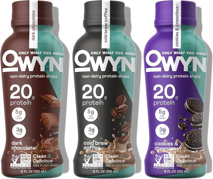 OWYN Only What You Need Plant Based Protein Shake, 20g Vegan Protein from Organic Pumpkin Seed, F... | Amazon (US)