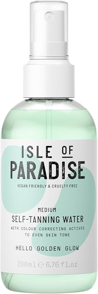 Isle of Paradise Self Tanning Water - Color Correcting Self Tan Spray for Bronze Glow, Vegan and ... | Amazon (US)