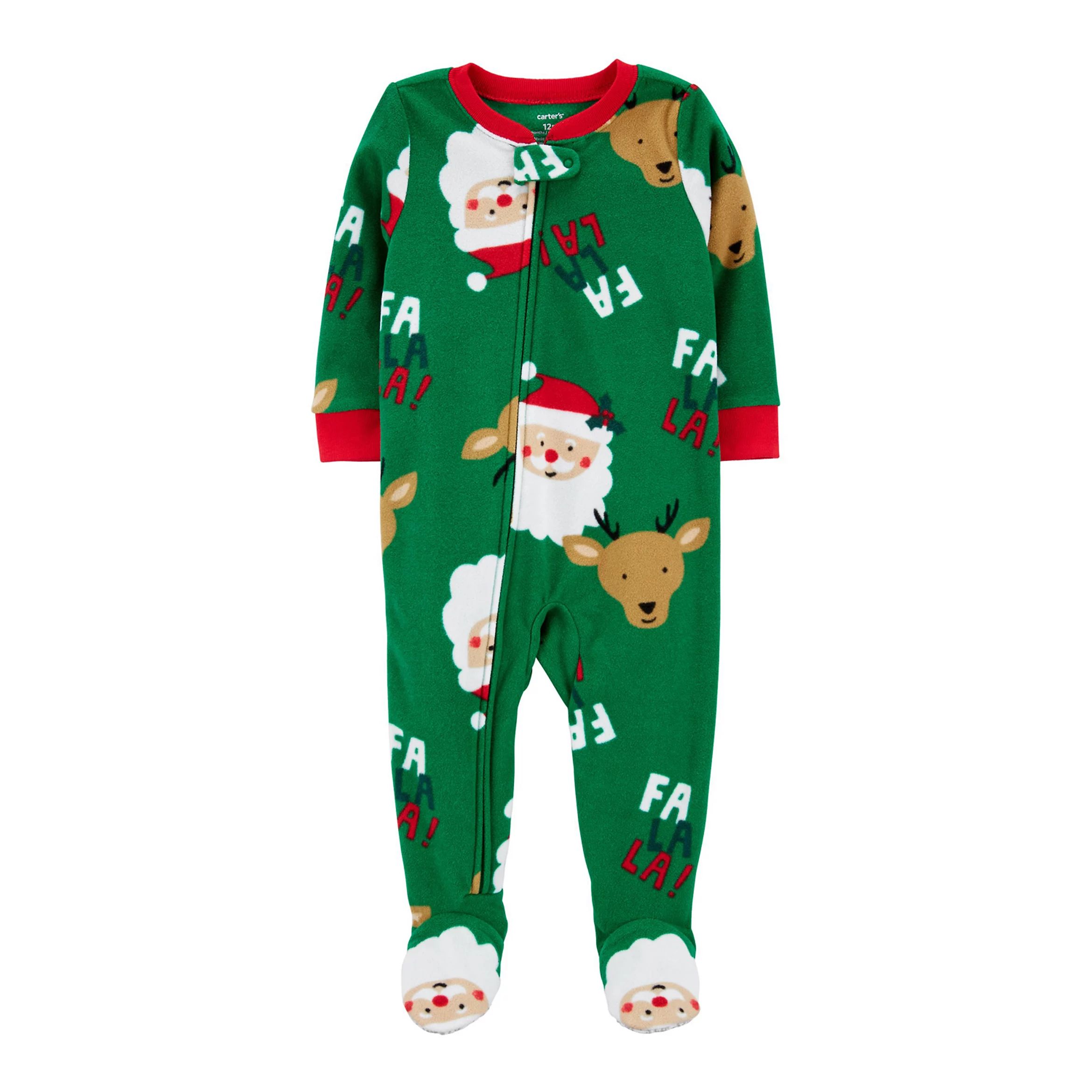Toddler Carter's Santa Fleece Footed Pajamas | Kohl's