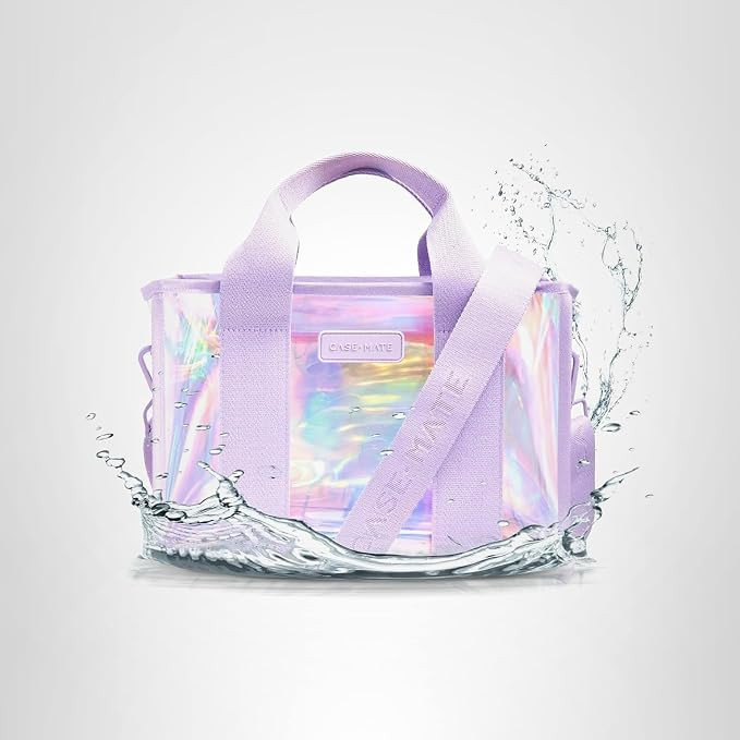 Case-Mate Soap Bubble Jelly Tote Bag (Medium Crossbody) - Iridescent Beach Bag with Crossbody Str... | Amazon (US)