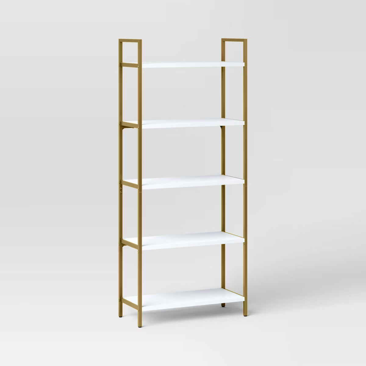 72" Loring 5 Shelf Ladder Bookshelf White - Threshold™: Metal Frame, Fixed Shelves | Target