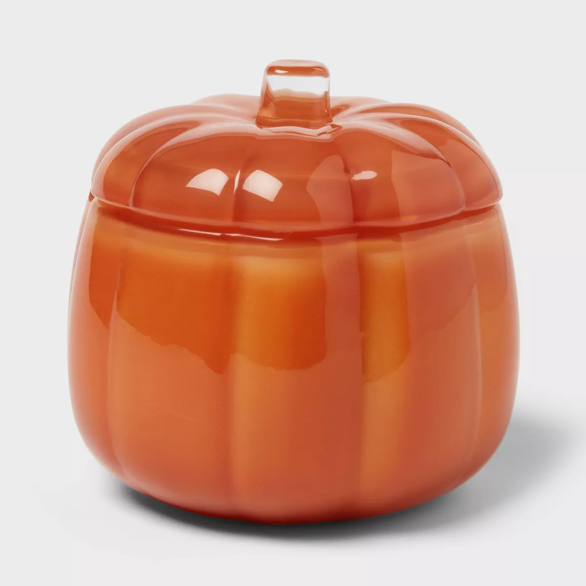 2 Wick Lidded Glass Pumpkin Warm Cider and Cinnamon Jar Candle 5oz - Threshold™ | Target
