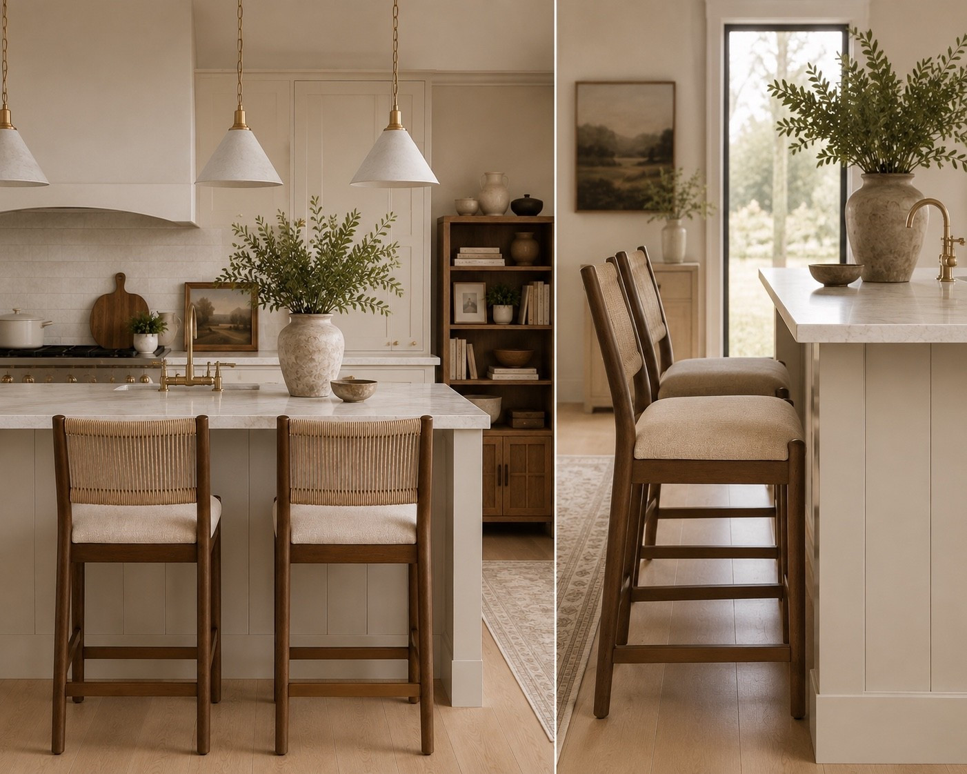 This set of 2 stools are so beautiful. They look like they were designed by Shea McGee or Amber Lewis, but they are at Walmart and so affordable! ￼￼

#LTKHome