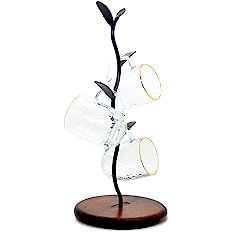 Mug Tree, Coffee Cup Holder for Counter, Tea Cup Storage Rack Countertop, Cafe Accessories Decor ... | Amazon (US)