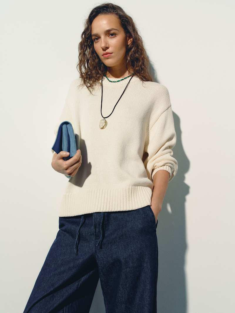 Cove Cotton Oversized Crew | Reformation (Global)