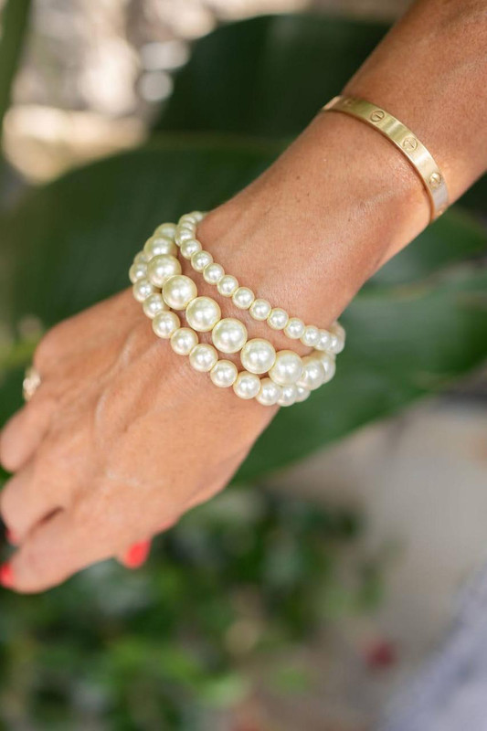Krickett Pearl Bracelet Stack - 3  Bracelets - Meeghan Mullin Bracelet | Lisi Lerch Inc