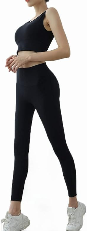 Specific Heart Women's Workout Outfit 2 Pieces Seamless Yoga Leggings with Sports Bra Gym Clothes... | Amazon (US)