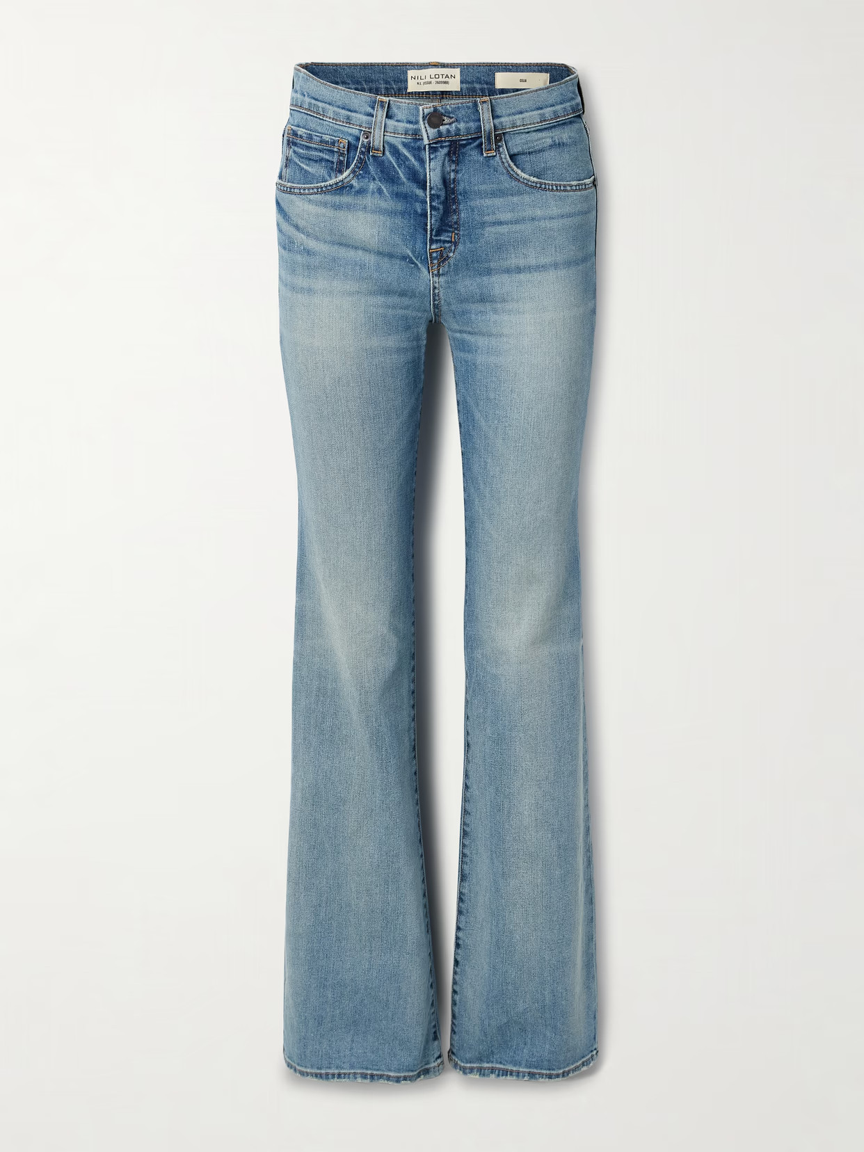 Nili Lotan - Celia High-rise Straight-leg Jeans - Blue | NET-A-PORTER (US)
