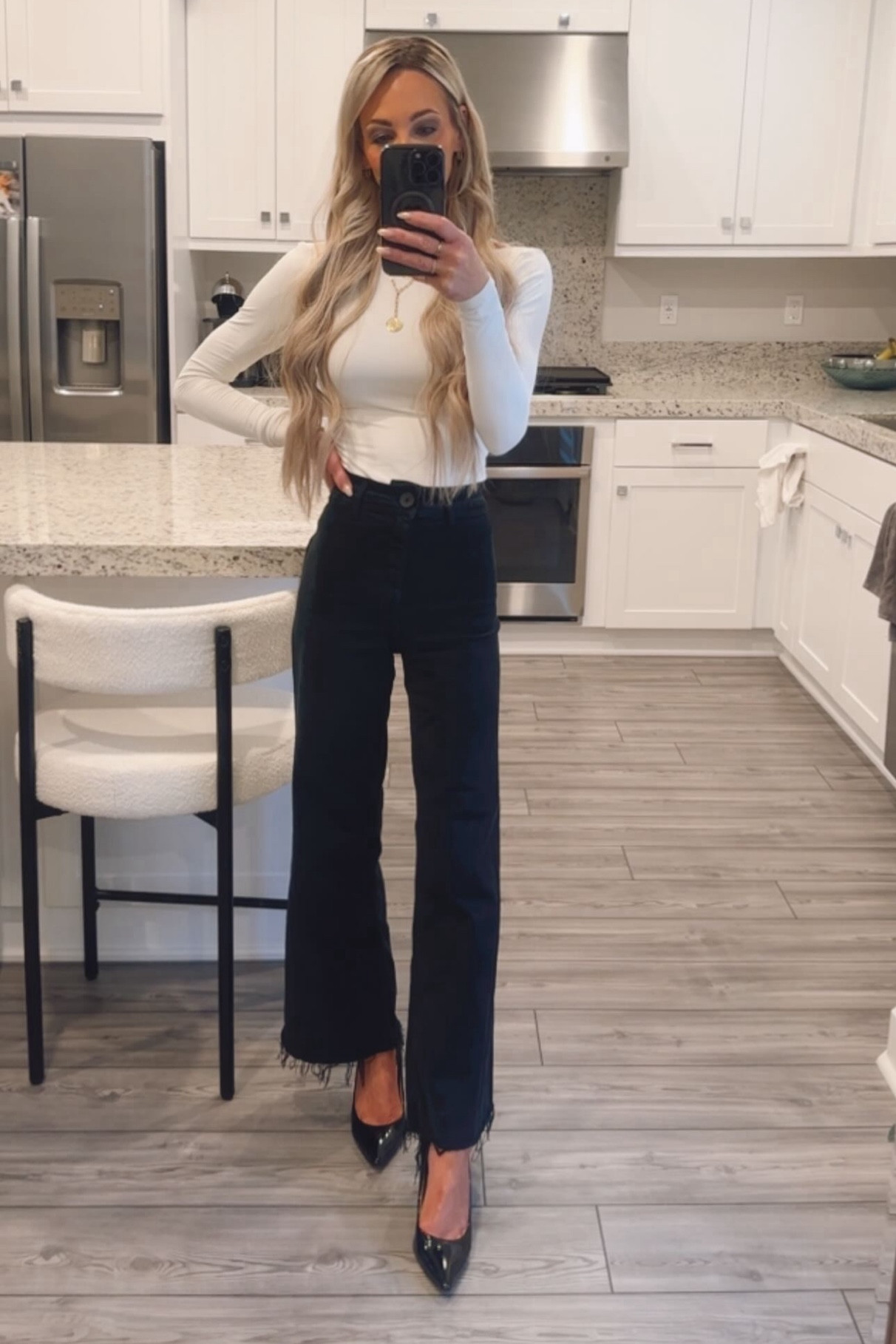 Black denim. White Spanx dupe top  

#LTKBeauty #LTKStyleTip #LTKWorkwear