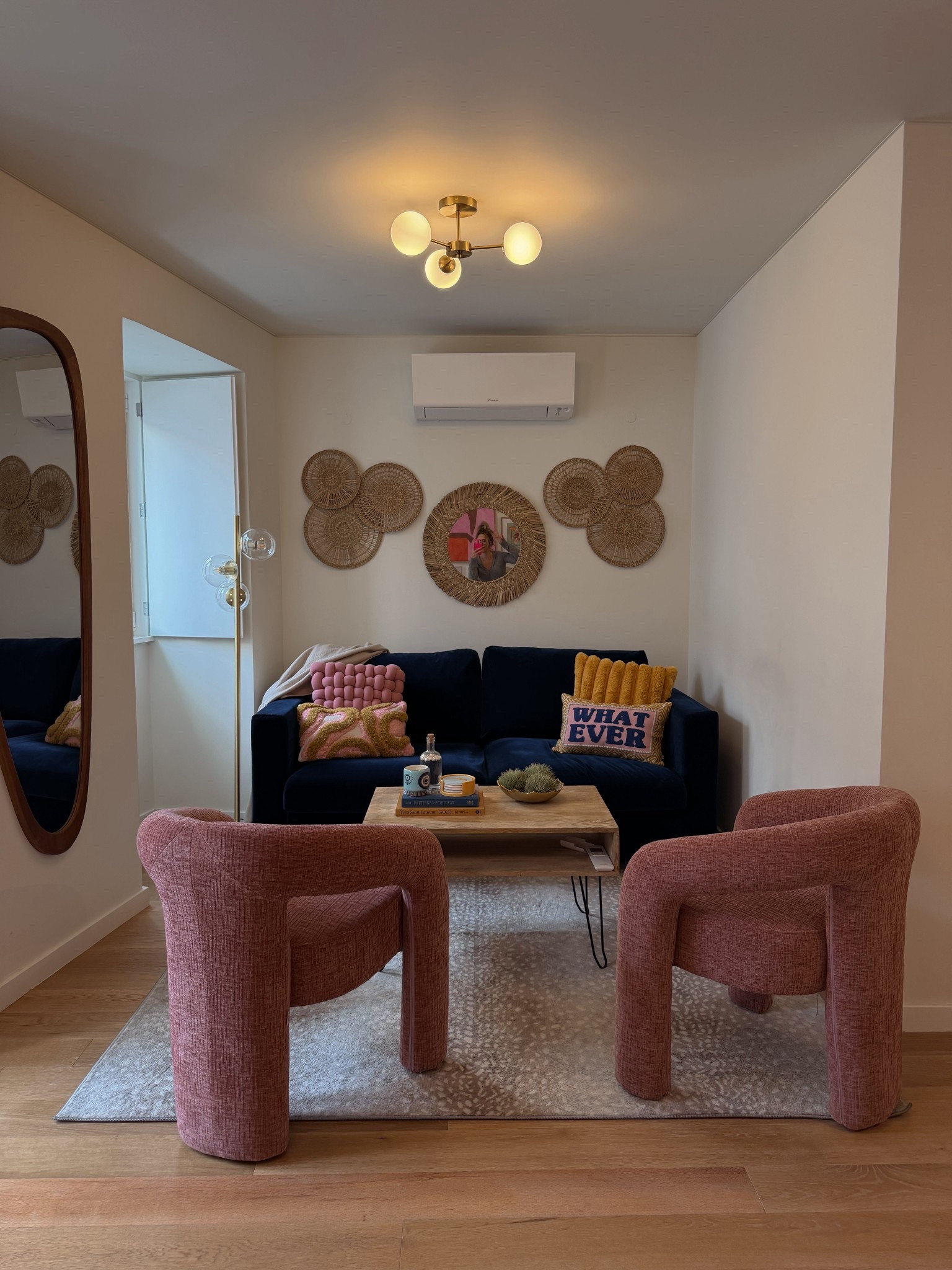 Girly, pop art, maximalist Living room GOALS 🎀 Tagging everything I can! The pullout couch is by IKEA - Vimle with blue covers. They discontinued it so linked the most similar!! 10/10 recommend. 

#LTKTravel #LTKSeasonal #LTKHome