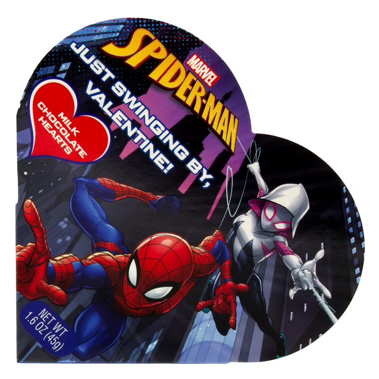 Frankford Marvel Spiderman Valentine's Day Milk Chocolate Heart Box, 1.6oz | Walmart (US)