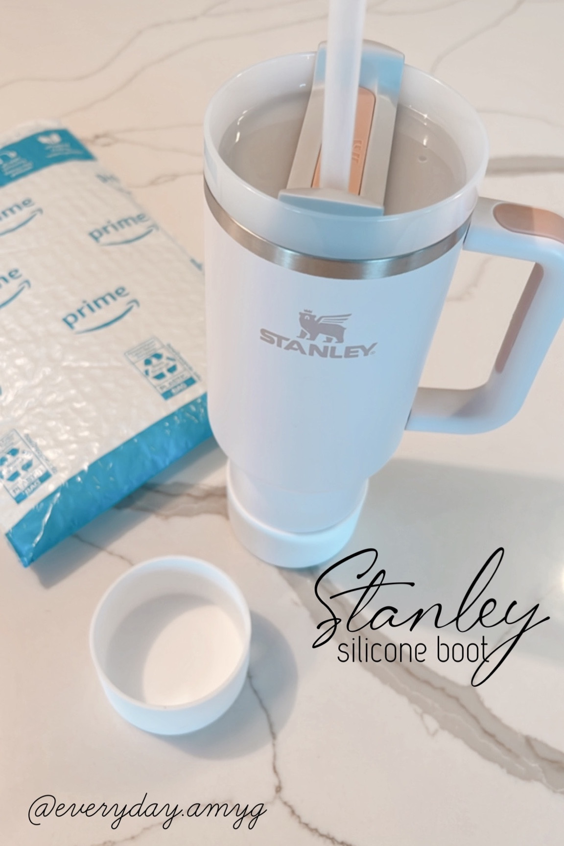 Protective Silicone Boot For WHITE STANLEY Quencher 2Pcs 10-40oz Tumbler  NEW