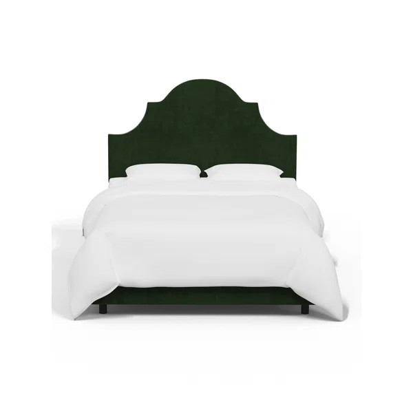 Red from Scalamandre Crafted by Cloth & Company Geneva Bed in Solids | Wayfair North America