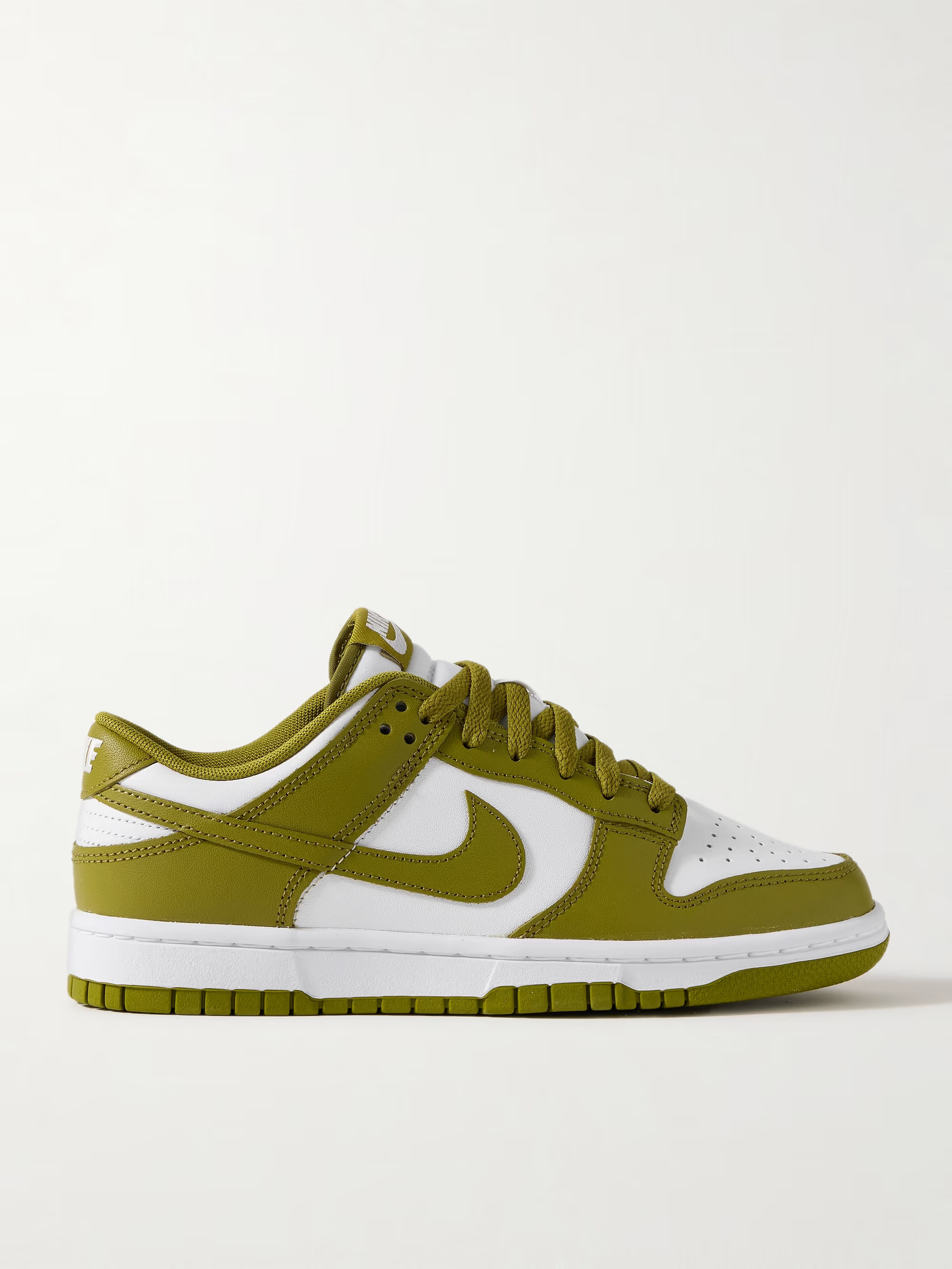 NIKEDunk Low Retro leather sneakers | NET-A-PORTER (US)