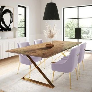 Beatrix Lavender Velvet Side Chair - Overstock - 36137270 | Bed Bath & Beyond