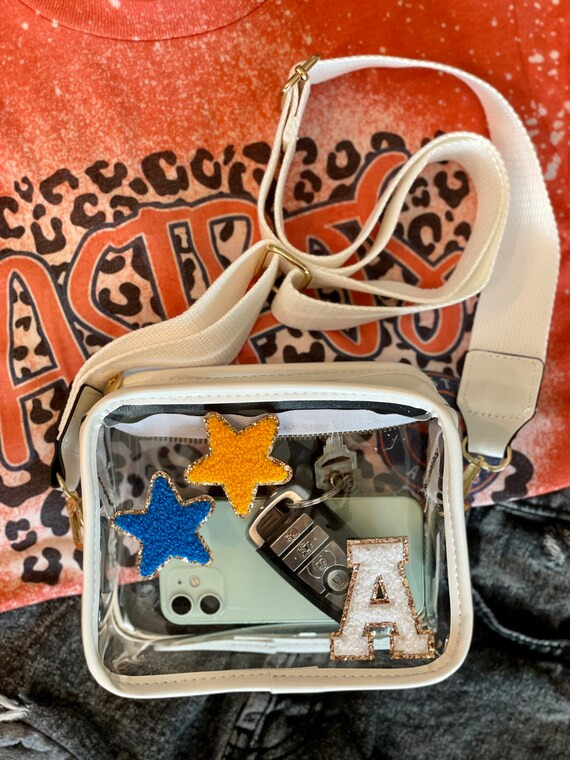 Kenna Bag  Stadium Bag  Clear Crossbody Bag  Chenille - Etsy | Etsy (US)