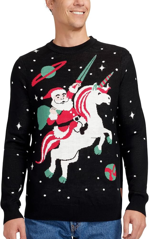 Tipsy Elves Ugly Christmas Sweaters for Men - Colorful and Funny Men's Christmas Sweaters - Hilar... | Amazon (US)