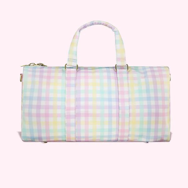 Rainbow Gingham Duffle Bag | Stoney Clover Lane