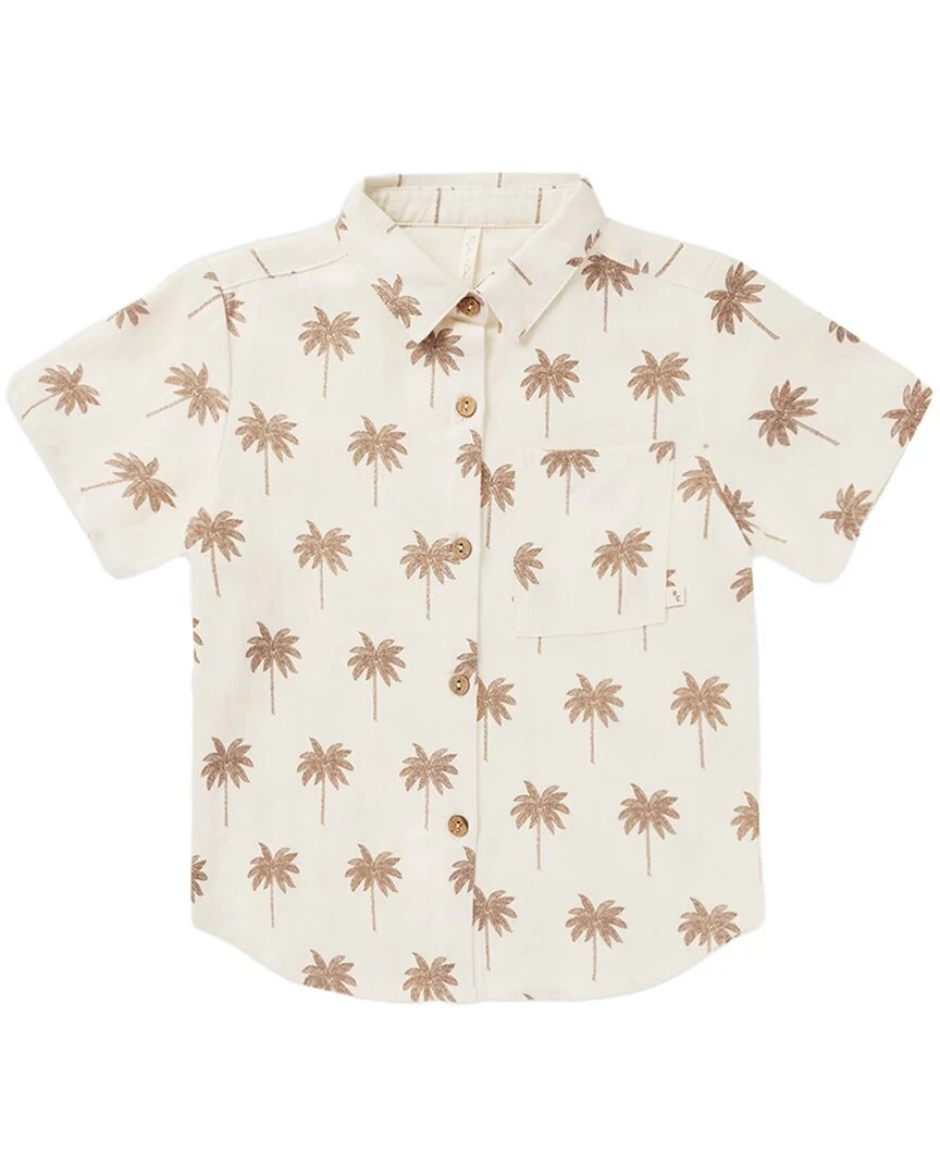 Rylee + Cru Collective Collared Linen-Blend Shirt | Shop Simon