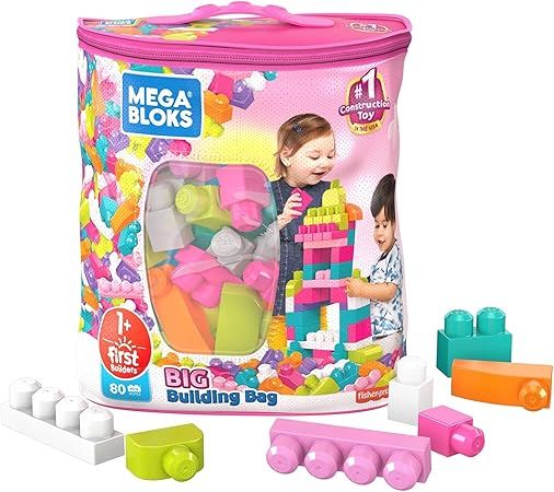 Mega Bloks First Builders Big Building Bag with Big Building Blocks, Building Toys for Toddlers (... | Amazon (US)