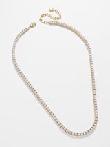 Bennett Tennis Necklace - Clear | BaubleBar (US)