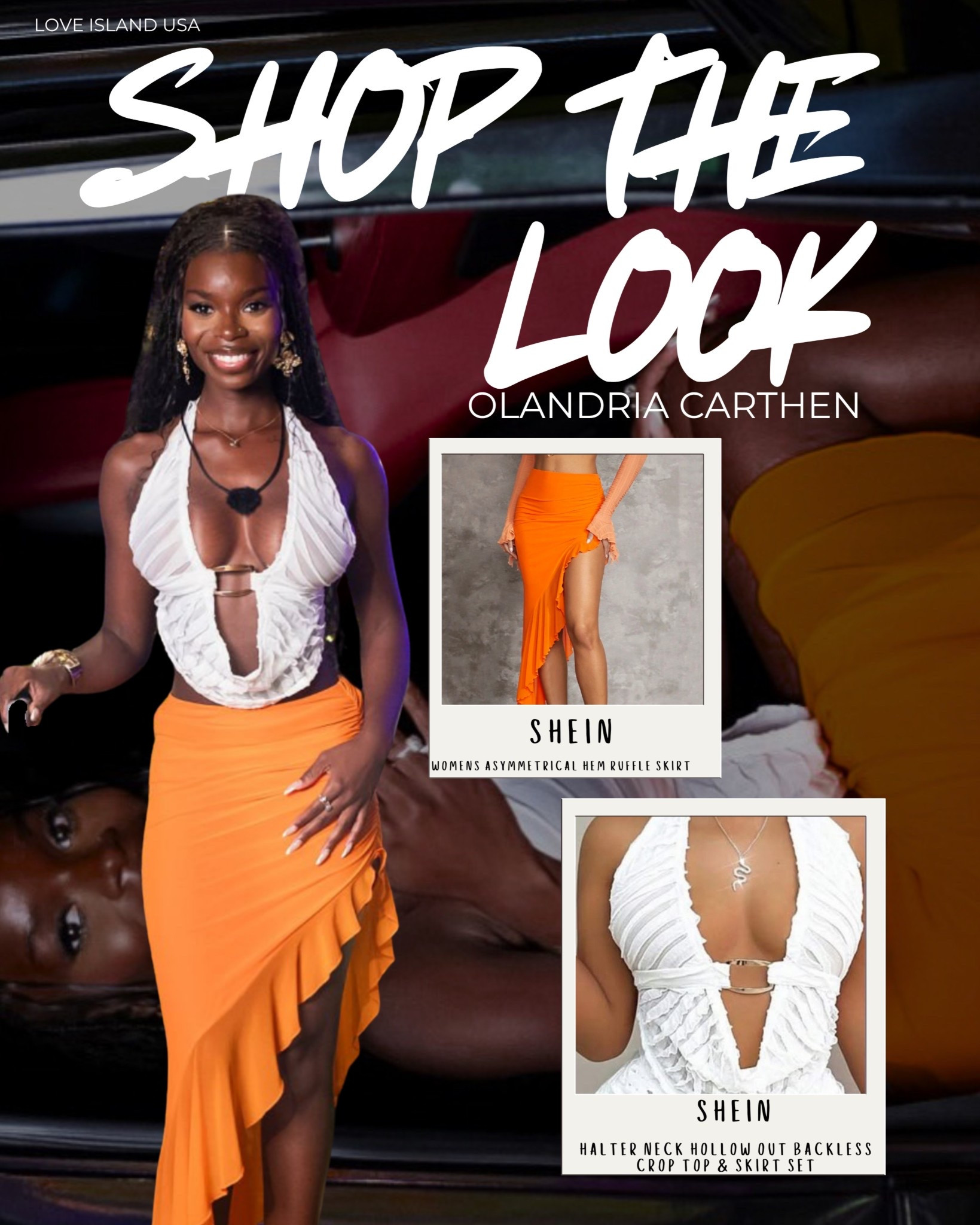 🔥 Love Island USA Season 7, Episode 20 Fashion Drop 🔥
Olandria Carthen stunned in Casa Amor 💔—and that post-credits G‑Wagon moment has sparks flying! Fans are buzzing about #Olandrialoveisland, #OlanLor and #TayDria, speculating a dramatic comeback after her dump in Ep 20 of #LoveIslandUSA.

👗 Shop Her Exact Look:
	•	White SHEIN Halter‑Neck Hollow‑Out Backless Crop Top
	•	Bold Orange SHEIN Women’s Asymmetrical Ruffle Skirt

🛍️ Tap to shop Olandria’s villa-ready fit!
📺 As seen in last night’s dramatic Episode 20 Casa Amor twist


#loveisland #loveislandusa #LoveIslandSeason7 #Episode20 #CasaAmor #OlandriaCarthen #OlanLor #TayDria #Olandrialoveisland #IslandFashion #SheinFinds #BombshellStyle #LoveIslandFashion #LoveIslandMemes #ExplorePage #RealityTVFashion

#LTKParties #LTKStyleTip #LTKFindsUnder50
