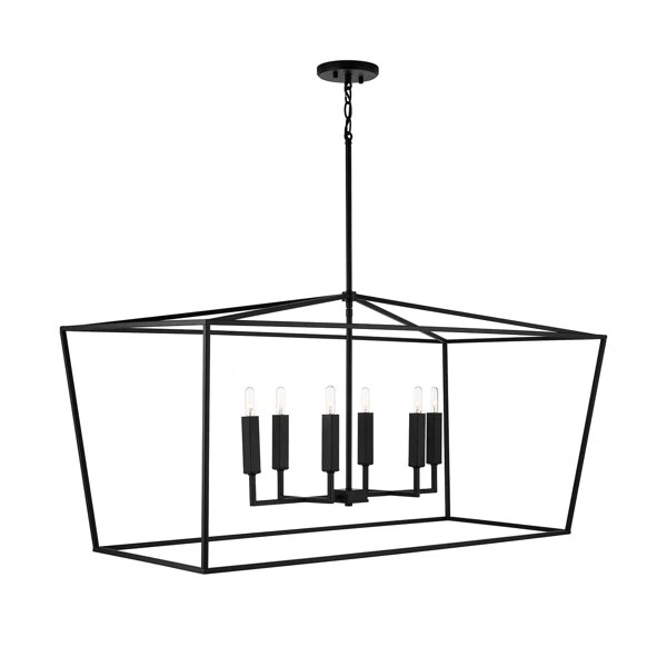 Dumas 6 - Light Lantern Geometric Chandelier | Wayfair North America