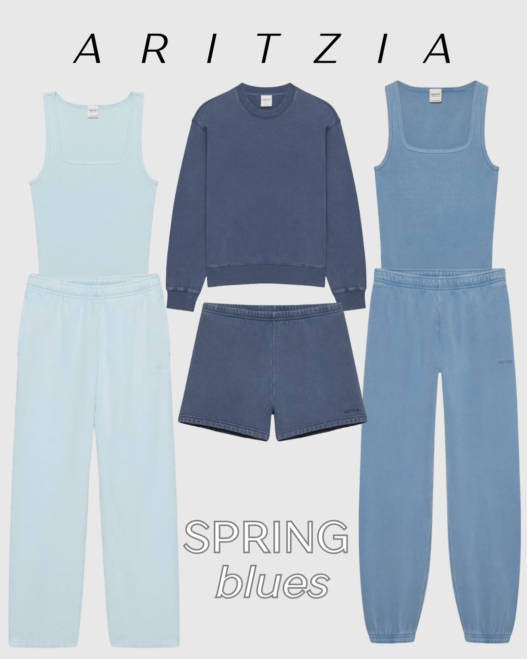 Aritzia’s new spring blue sweat sets 💙 mix and match for endless outfit options! #aritzia #styleguide 

#LTKStyleTip