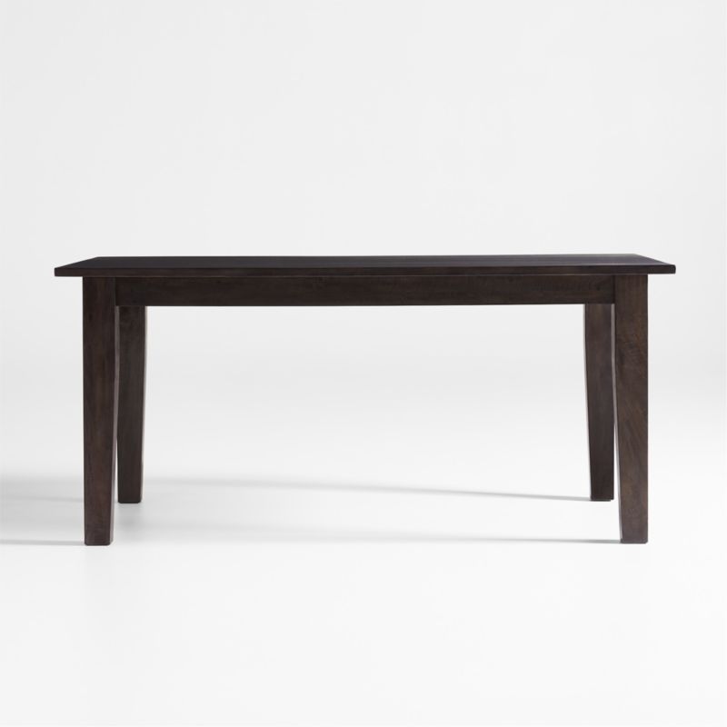 Basque 65" Charcoal Grey Wood Rectangular Dining Table + Reviews | Crate & Barrel | Crate & Barrel